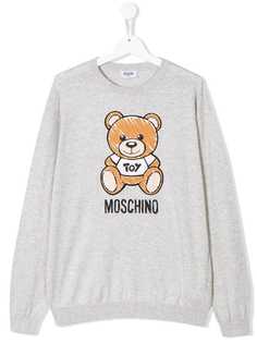 Moschino Kids толстовка с принтом