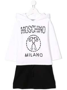 Moschino Kids платье с принтом логотипа