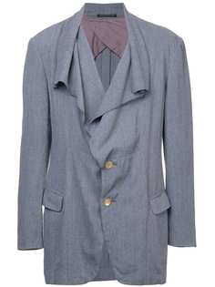 Yohji Yamamoto Vintage куртка свободного кроя с драпировками