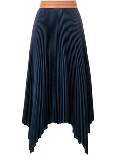 Loewe плиссированная юбка миди