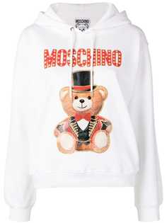 Moschino толстовка с капюшоном и принтом медведя