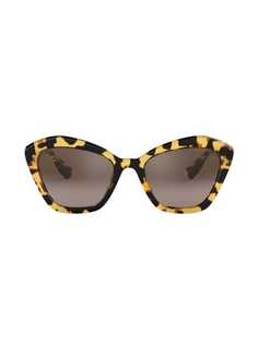Miu Miu Eyewear солнцезащитные очки в оправе кошачий глаз