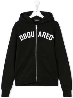 Dsquared2 Kids zipped logo hoodie
