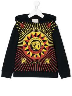 Gucci Kids толстовка с капюшоном и принтом