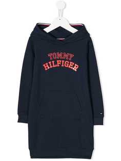 Tommy Hilfiger Junior платье-толстовка с логотипом