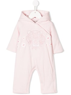 Kenzo Kids ромпер с капюшоном и вышивкой