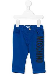 Moschino Kids джинсы с логотипом