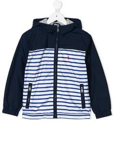 Ralph Lauren Kids striped hooded jacket