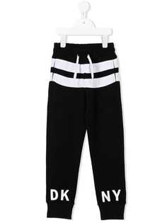 Dkny Kids спортивные брюки с принтом логотипа