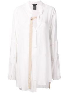 Ann Demeulemeester расклешенная блузка с длинными рукавами