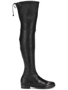 Stuart Weitzman ботфорты на низком широком каблуке