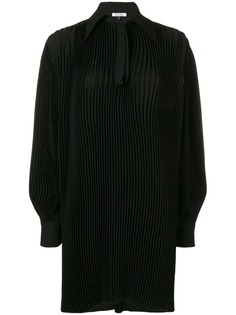 Krizia плиссированная рубашка в стиле оверсайз