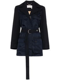 Chloé куртка с поясом и четырьмя карманами