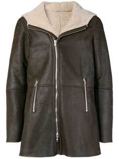 S.W.O.R.D 6.6.44 hooded shearling jacket