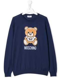 Moschino Kids толстовка с принтом