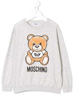 Moschino Kids толстовка с принтом