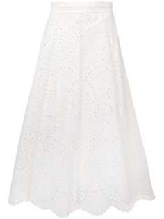 Zimmermann ажурная юбка Shea