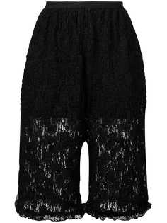 Mm6 Maison Margiela шорты с цветочным принтом