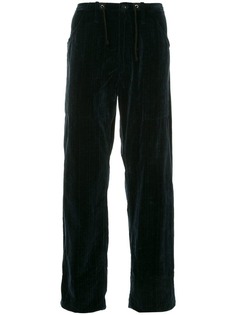 Yohji Yamamoto Vintage брюки с полосками и шнурком