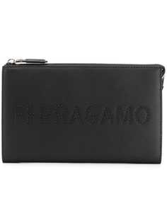 Salvatore Ferragamo клатч с логотипом