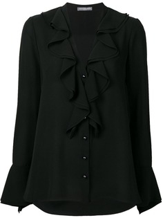 Alexander McQueen рубашка с оборкой на вороте