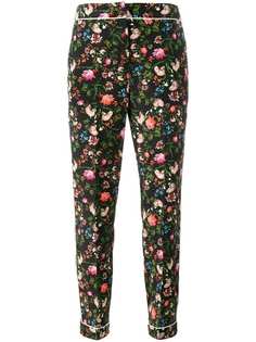 Erdem брюки с цветочным принтом