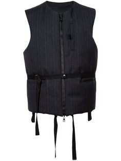 Lanvin дутый жилет в тонкую полоску