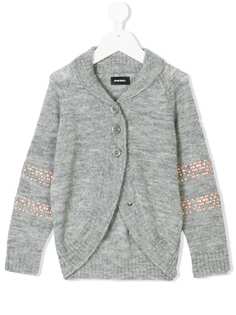 Diesel Kids кардиган с заклепками