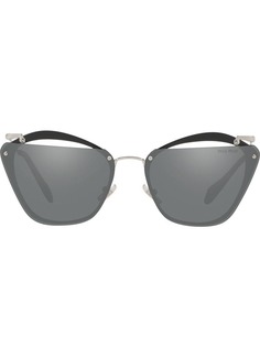 Miu Miu Eyewear солнцезащитные очки Rasoir с вырезными деталями