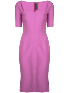 Yigal Azrouel платье прямого кроя с квадратным вырезом