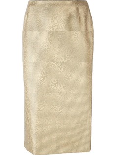 Versace Vintage декорированная юбка-карандаш