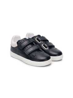 Emporio Armani Kids touch strap fastening sneakers