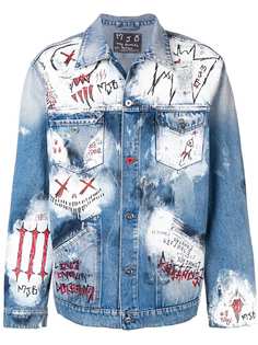 Mjb джинсовая куртка с рваными деталями