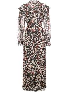Sonia Rykiel длинное леопардовое платье