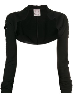 Romeo Gigli X Eggs fitted bolero jacket