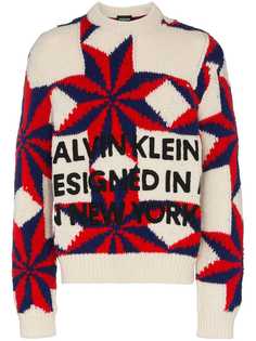 Calvin Klein 205W39nyc трикотажный свитер с узором со звездами и логотипом