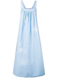 Stella McCartney длинное платье с вышивкой