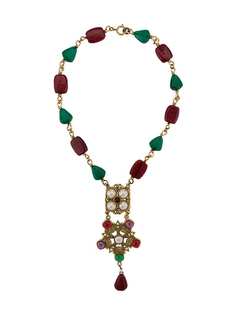 Yves Saint Laurent Vintage ожерелье с камнями в стиле 1980-х