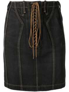Alaïa Vintage джинсовая юбка с завышенной талией