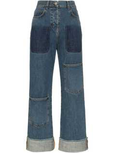 JW Anderson джинсы с накладными карманами и подвернутыми манжетами