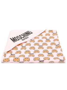 Moschino Kids одеяло с капюшоном и принтом