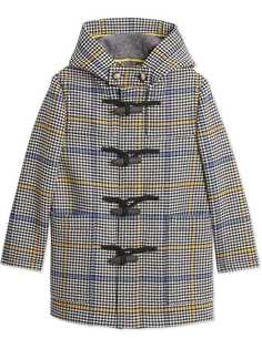 Burberry Kids дафлкот в ломаную клетку