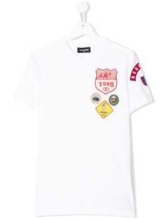 Dsquared2 Kids футболка с заплатками