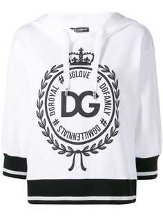 Dolce & Gabbana толстовка с капюшоном и принтом логотипа