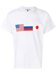 Gosha Rubchinskiy футболка с принтом флага