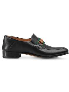 Gucci лоферы с фирменной перемычкой
