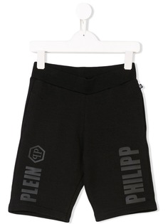 Philipp Plein Junior повседневные шорты с принтом логотипа