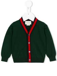 Gucci Kids кардиган с V-образным вырезом