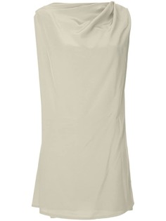 Rick Owens блузка без рукавов с драпировками