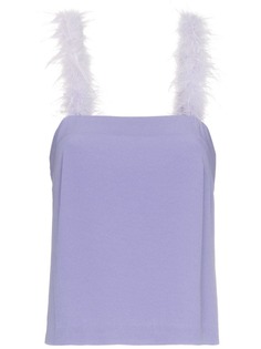Staud топ с отделкой перьями Mariah